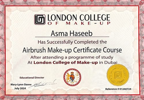 Airbrush Makeup Certification – London College of Make-up Dubai